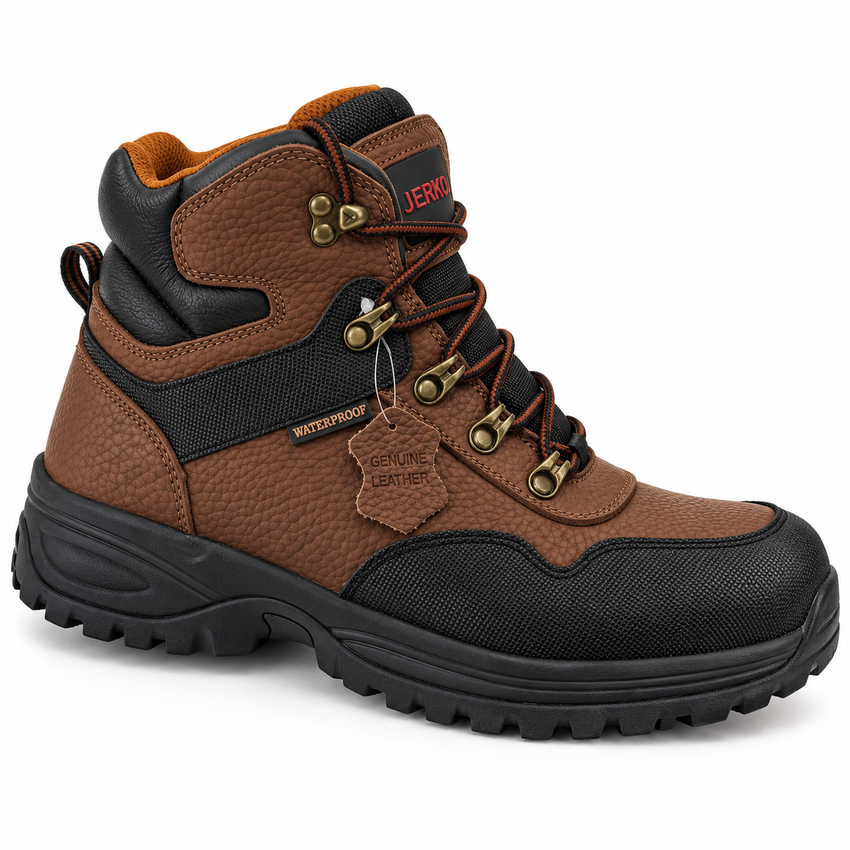 Ανδρικά Μποτάκια Outdoor Καφέ με Στιβαρή Σόλα – ERP84321