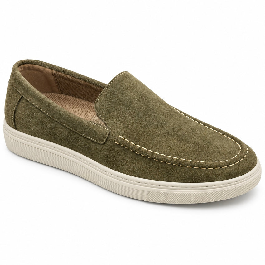 Ανδρικά Μοκασίνια Χακί με Άνετη Slip-On Εφαρμογή – ERP84274