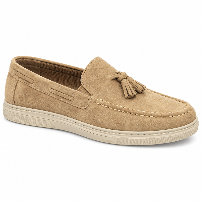Ανδρικά Μοκασίνια Μπεζ με Άνετη Slip-On Εφαρμογή – ERP84273