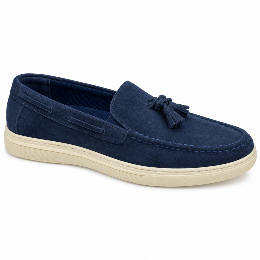 Ανδρικά Μοκασίνια Μπλε με Άνετη Slip-On Εφαρμογή – ERP84272