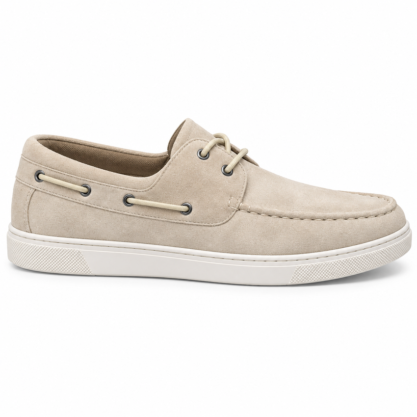 Ανδρικά Μοκασίνια Εκρού με Άνετη Slip-On Εφαρμογή – ERP84279