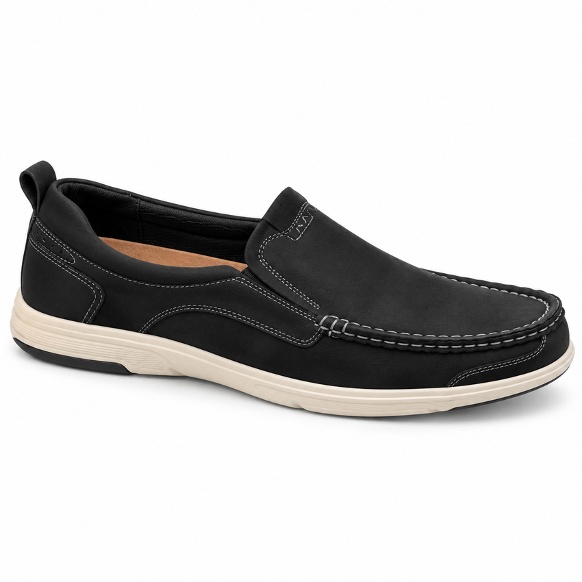 Ανδρικά Μοκασίνια Μαύρα με Άνετη Slip-On Εφαρμογή – ERP84259