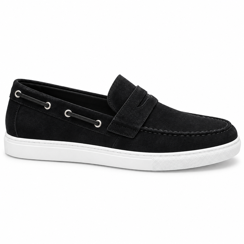 Ανδρικά Μοκασίνια Μαύρα με Άνετη Slip-On Εφαρμογή – ERP84280