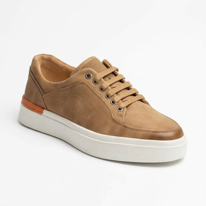 Ανδρικά Casual Sneakers Μπεζ με Ανάγλυφη Σόλα – ERP84357