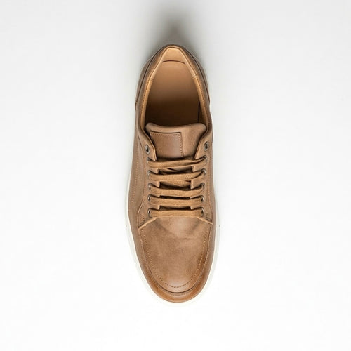 Ανδρικά Casual Sneakers Μπεζ με Ανάγλυφη Σόλα – ERP84357