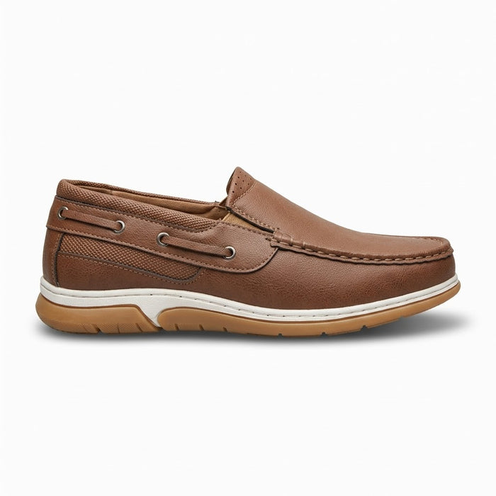 Ανδρικά Casual Μοκασίνια Καφέ με Ανάγλυφη Σόλα – ERP84359
